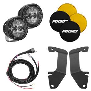 Lighting - Off-Road Lights - Rigid Industries - 2014 - 2020 Toyota Rigid Industries RIGID 2014-2020 Toyota Tundra A-Pillar Light Kit Includes 4In 360-Series Drive - 46706