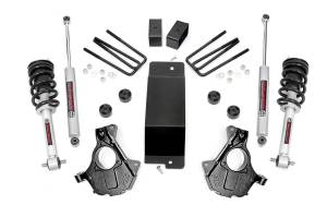 2007 - 2013 GMC, Chevrolet Rough Country Suspension Lift Knuckle Kit w/Shocks - 11932