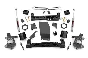2014 - 2018 GMC, Chevrolet Rough Country Suspension Lift Kit w/Shocks - 22470