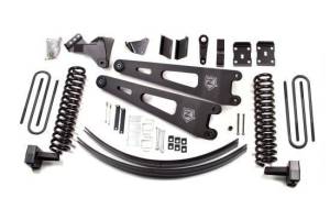 2008 - 2010 Ford ZONE 6" Radius Arm Lift Kit w/ Nitro Shocks 2008-2010 F-250/F-350 w/o Overload *Diesel* (ZONF34N)