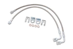 2007 - 2018 Jeep ZONE Rear Stainless Steel Brake Lines 07-18 Wrangler JK (ZONJ5406)
