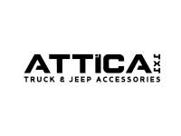 Attica 4x4 - Attica 4x4 Jeep Wrangler JL 2018-23 4DR 1/2 / 2019-23 Gladiator Roof Rack with 4 lights - ATTJL02F102-BX