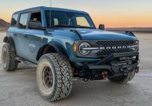 Attica 4x4 - Attica 4x4 Ford Bronco 2021-23 Modular Front Bumper - Black - Powder Coated - Steel - ATTFB01A102-BX - Image 2