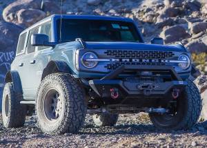 Attica 4x4 - Attica 4x4 Ford Bronco 2021-23 Modular Front Bumper - Black - Powder Coated - Steel - ATTFB01A102-BX - Image 3