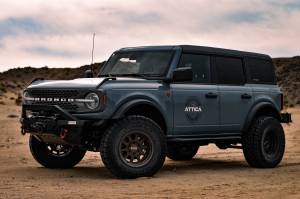 Attica 4x4 - Attica 4x4 Ford Bronco 2021-23 Modular Front Bumper - Black - Powder Coated - Steel - ATTFB01A102-BX - Image 9