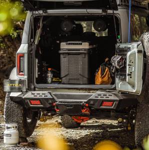 Attica 4x4 - Attica 4x4 Ford Bronco 2021-23 Modular Rear Bumper Wings - Black - Powder Coated - Steel - ATTFB01B102-1-BX - Image 3