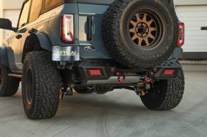 Attica 4x4 - Attica 4x4 Ford Bronco 2021-23 Modular Rear Bumper - Black - Powder Coated - Steel - ATTFB01B102-BX - Image 4