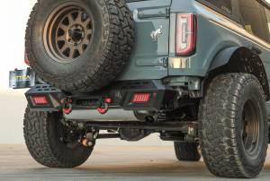 Attica 4x4 - Attica 4x4 Ford Bronco 2021-23 Modular Rear Bumper - Black - Powder Coated - Steel - ATTFB01B102-BX - Image 5