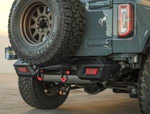 Attica 4x4 - Attica 4x4 Ford Bronco 2021-23 Modular Rear Bumper - Black - Powder Coated - Steel - ATTFB01B102-BX - Image 8