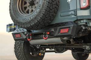Attica 4x4 - Attica 4x4 Ford Bronco 2021-23 Modular Rear Bumper - Black - Powder Coated - Steel - ATTFB01B102-BX - Image 9
