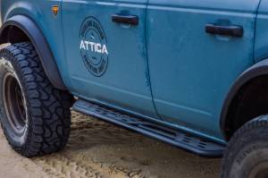 Attica 4x4 - Attica 4x4 Ford Bronco 2021-23 4DR Side Step - Black - Powder Coated - Steel - ATTFB01C102-BX - Image 3