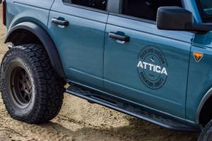 Attica 4x4 - Attica 4x4 Ford Bronco 2021-23 4DR Side Step - Black - Powder Coated - Steel - ATTFB01C102-BX - Image 4