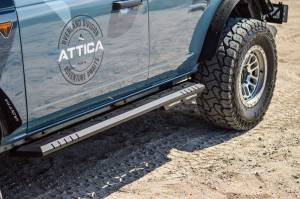 Attica 4x4 - Attica 4x4 Ford Bronco 2021-23 Side Step w/Step Lights - Black - Powder Coated - Steel - ATTFB01C103-BX - Image 3
