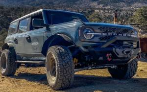 Attica 4x4 - Attica 4x4 Ford Bronco 2021-23 Fender Flares (Front) - Black - Powder Coated - Steel - ATTFB01H101-BX-F - Image 3