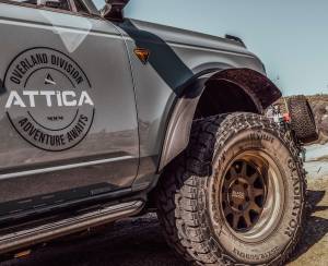 Attica 4x4 - Attica 4x4 Ford Bronco 2021-23 Fender Flares (Front) - Black - Powder Coated - Steel - ATTFB01H101-BX-F - Image 5