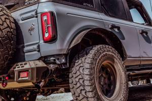 Attica 4x4 - Attica 4x4 Ford Bronco 2021-23 Fender Flares (Rear) - Black - Powder Coated - Steel - ATTFB01H101-BX-R - Image 5