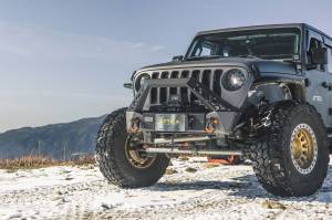 Attica 4x4 - Attica 4x4 Jeep Wrangler JL 2018-23 / Gladiator 2019-23 Front Bumper - Black - Steel - ATTJL01A106-BX - Image 3