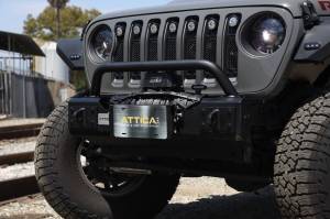Attica 4x4 - Attica 4x4 Jeep Wrangler JL 2018-23 / Gladiator 2019-23 Front Stubby Bumper - Black - ATTJL01A108-BX - Image 3