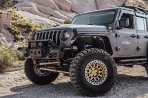 Attica 4x4 - Attica 4x4 Jeep Wrangler JL 2018-23 / Gladiator 2019-23 Modular Front Bumper - Black - ATTJL01A110-BX - Image 2