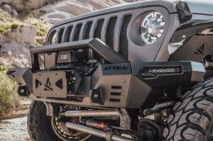 Attica 4x4 - Attica 4x4 Jeep Wrangler JL 2018-23 / Gladiator 2019-23 Modular Front Bumper - Black - ATTJL01A110-BX - Image 6
