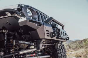 Attica 4x4 - Attica 4x4 Jeep Wrangler JL 2018-23 / Gladiator 2019-23 Modular Front Bumper - Black - ATTJL01A110-BX - Image 10