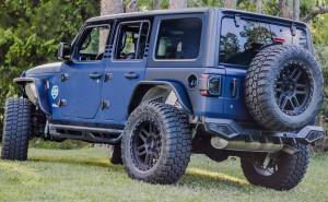 Attica 4x4 - Attica 4x4 Jeep Wrangler JL 2018-23 Rear Bumper - Black - Powder Coated - Steel - ATTJL01B111-BX - Image 4