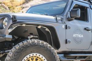 Attica 4x4 - Attica 4x4 Jeep Wrangler JL 2018-23 Inner Fender - Black - Powder Coated - Steel - ATTJL01G106-BX - Image 3