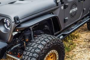 Attica 4x4 - Attica 4x4 Jeep Wrangler JL 2018-23 / Gladiator 2019-23 Fender Flares (Front)- Black - ATTJL01H107-BX-F - Image 7