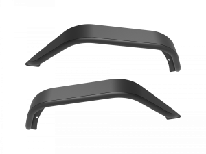 Fenders & Related Components - Fender Flares - Attica 4x4 - Attica 4x4 Jeep Wrangler JL 2018-23 Fender Flares (rear) - Black - Powder Coated - Steel - ATTJL01H107-BX-R