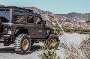 Attica 4x4 - Attica 4x4 Jeep Wrangler JL 2018-23 Fender Flares (rear) - Black - Powder Coated - Steel - ATTJL01H107-BX-R - Image 10