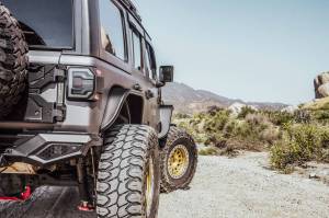 Attica 4x4 - Attica 4x4 Jeep Wrangler JL 2018-23 Fender Flares (rear) - Black - Powder Coated - Steel - ATTJL01H107-BX-R - Image 12