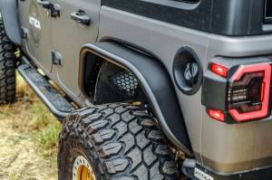 Attica 4x4 - Attica 4x4 Jeep Wrangler JL 2018-23 Fender Flares (rear) - Black - Powder Coated - Steel - ATTJL01H107-BX-R - Image 15