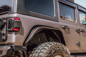 Attica 4x4 - Attica 4x4 Jeep Wrangler JL 2018-23 Fender Flares (rear) - Black - Powder Coated - Steel - ATTJL01H107-BX-R - Image 16