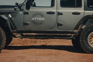Attica 4x4 - Attica 4x4 Jeep Wrangler JL 2018-23 Side Step - Black - Powder Coated - Steel - ATTJL02C109-BX - Image 3
