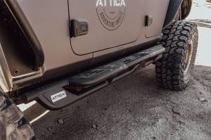 Attica 4x4 - Attica 4x4 Jeep Wrangler JL 2018-23 Side Step - Black - Powder Coated - Steel - ATTJL02C109-BX - Image 4