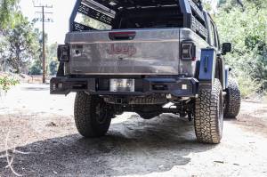 Attica 4x4 - Attica 4x4 Jeep Gladiator JT 2019-23 Rear bumper - Black - Powder Coated - Steel - ATTJT01B103-BX - Image 3