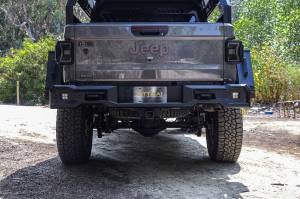 Attica 4x4 - Attica 4x4 Jeep Gladiator JT 2019-23 Rear bumper - Black - Powder Coated - Steel - ATTJT01B103-BX - Image 4
