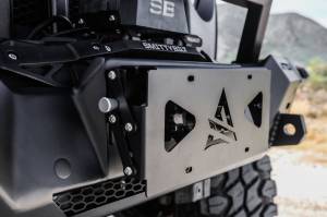 Attica 4x4 - Attica 4x4 Universal Front Bumper Winch Flip-Up Roller Fairlead License plate bracket - ATTK102-BX - Image 5