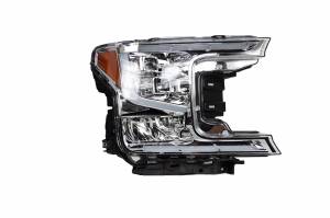 Winjet - RENEGADE LED PROJECTOR HEADLIGHT W- SEQUENTIAL TURN-CHROME / CLEAR - CHRNG0671-C-SQ
