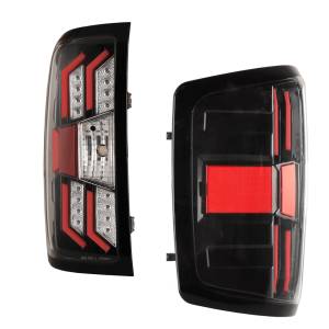 Winjet - RENEGADE LED TAIL LIGHTS-GLOSS BLACK / CLEAR / RED GLOW BAR - CTRNG0383-GBC-RG - Image 3
