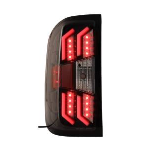 Winjet - RENEGADE LED TAIL LIGHTS-GLOSS BLACK / CLEAR / RED GLOW BAR - CTRNG0383-GBC-RG - Image 4