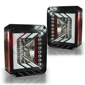 RENEGADE LED TAIL LIGHTS-GLOSS BLACK / CLEAR - CTRNG0490-GBC