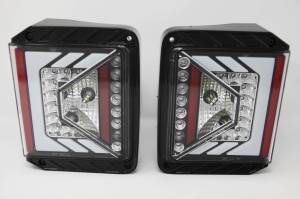 Winjet - RENEGADE LED TAIL LIGHTS-GLOSS BLACK / CLEAR - CTRNG0490-GBC - Image 2