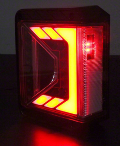 Winjet - RENEGADE LED TAIL LIGHTS-BLACK CLEAR - CTRNG0490B-BC - Image 3