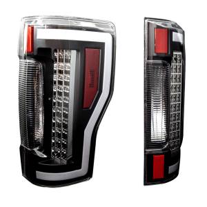 Winjet - RENEGADE LED TAIL LIGHTS-BLACK / CLEAR - CTRNG0563-BC-SQ - Image 2