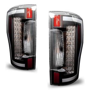 Winjet - RENEGADE LED TAIL LIGHTS-BLACK / CLEAR - CTRNG0563-BC-SQ - Image 3