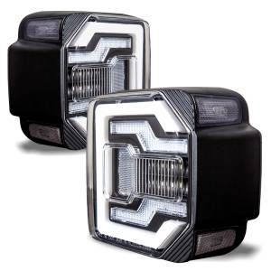 Winjet - RENEGADE LED SEQUENTIAL TAIL LIGHTS-BLACK / CLEAR - CTRNG0650-BC-SQ - Image 2