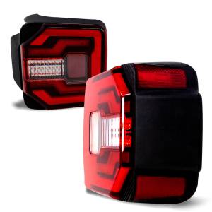 Winjet - RENEGADE SEQUENTIAL TAIL LIGHTS-BLACK RED - CTRNG0650-BR-SQ - Image 2