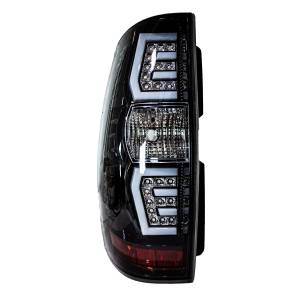 RENEGADE LED SEQUENTIAL TAIL LIGHTS-GLOSS BLACK CLEAR - CTRNG0663-GBC-SQ