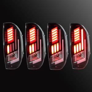 Winjet - RENEGADE LED SEQUENTIAL TAIL LIGHTS-GLOSS BLACK CLEAR - CTRNG0667-GBC-SQ - Image 6